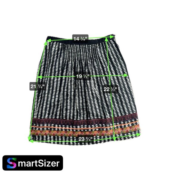 Edme Esyllte Skirt Womens 6‎ Anthropologie Beribboned Boho Tribal Lace - Picture 2 of 8